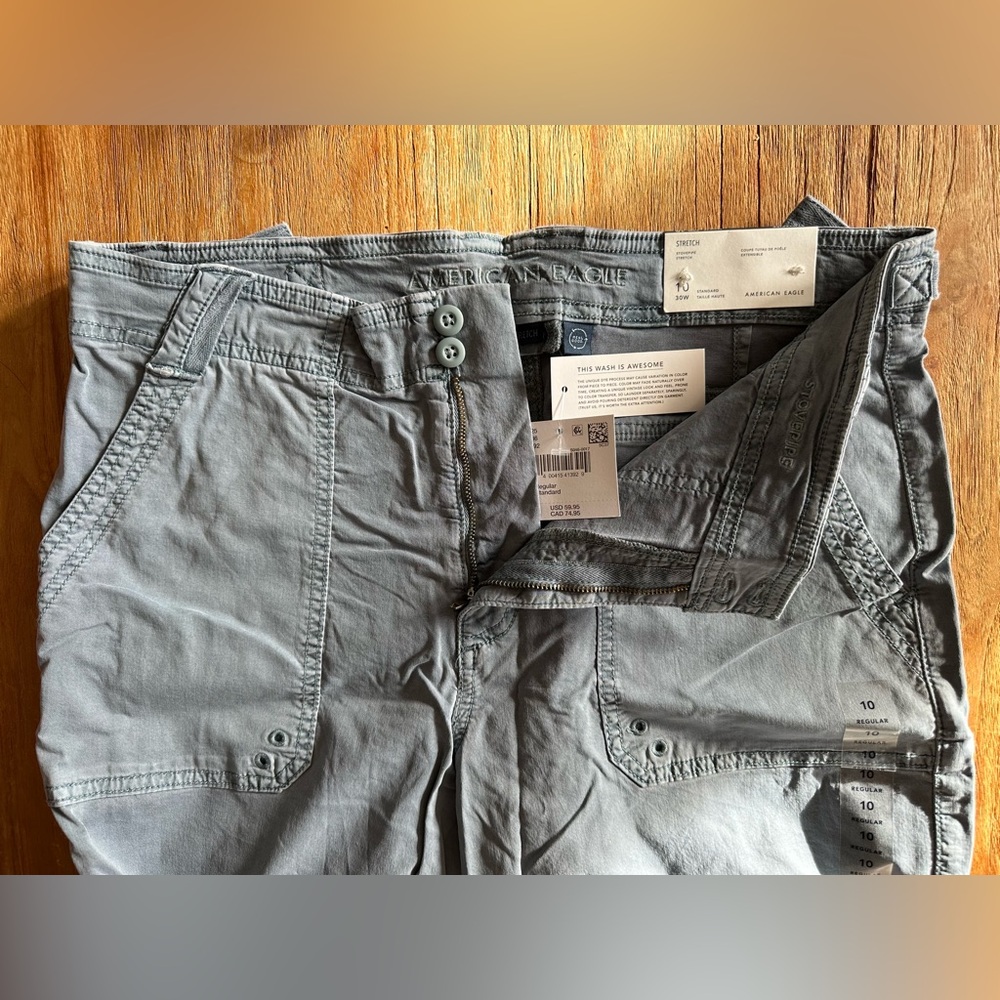 NWT, size 10, American Eagle stretch high-waisted stovepipe pant - Picture 2 of 3